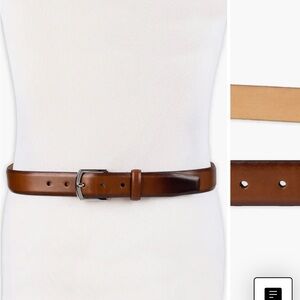 Cole Haan Lewis Burnished Leather Belt